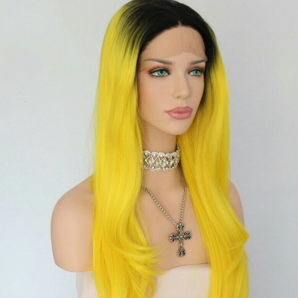 ?24” YELLOW OMBRÉ  LACE FRONT WIG? *NEW*
